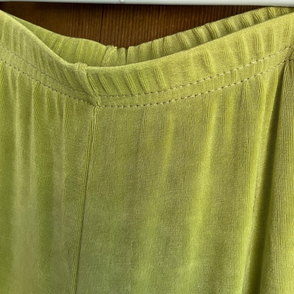 Vintage Primavera 🇨🇦 Set Acetate Cardigan & Pants Lime Green Made In Canada M - Picture 13 of 14